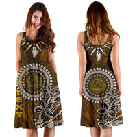 American Samoa Custom Personalised Women's Dress - Polynesian Boar Tusk - Polynesian Pride