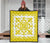 Hawaiian Premium Quilt Royal Pattern - Yellow And White - Polynesian Pride
