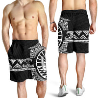 Tahiti Polynesian All Over Print Men's Short - Black Version - Polynesian Pride