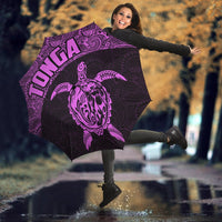 Tonga Umbrella Turtle Mermaid Polynesian Pattern Violet - Polynesian Pride