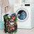 Hawaii Santa Claus Surf Christmas Pattern Laundry Basket - AH - Polynesian Pride