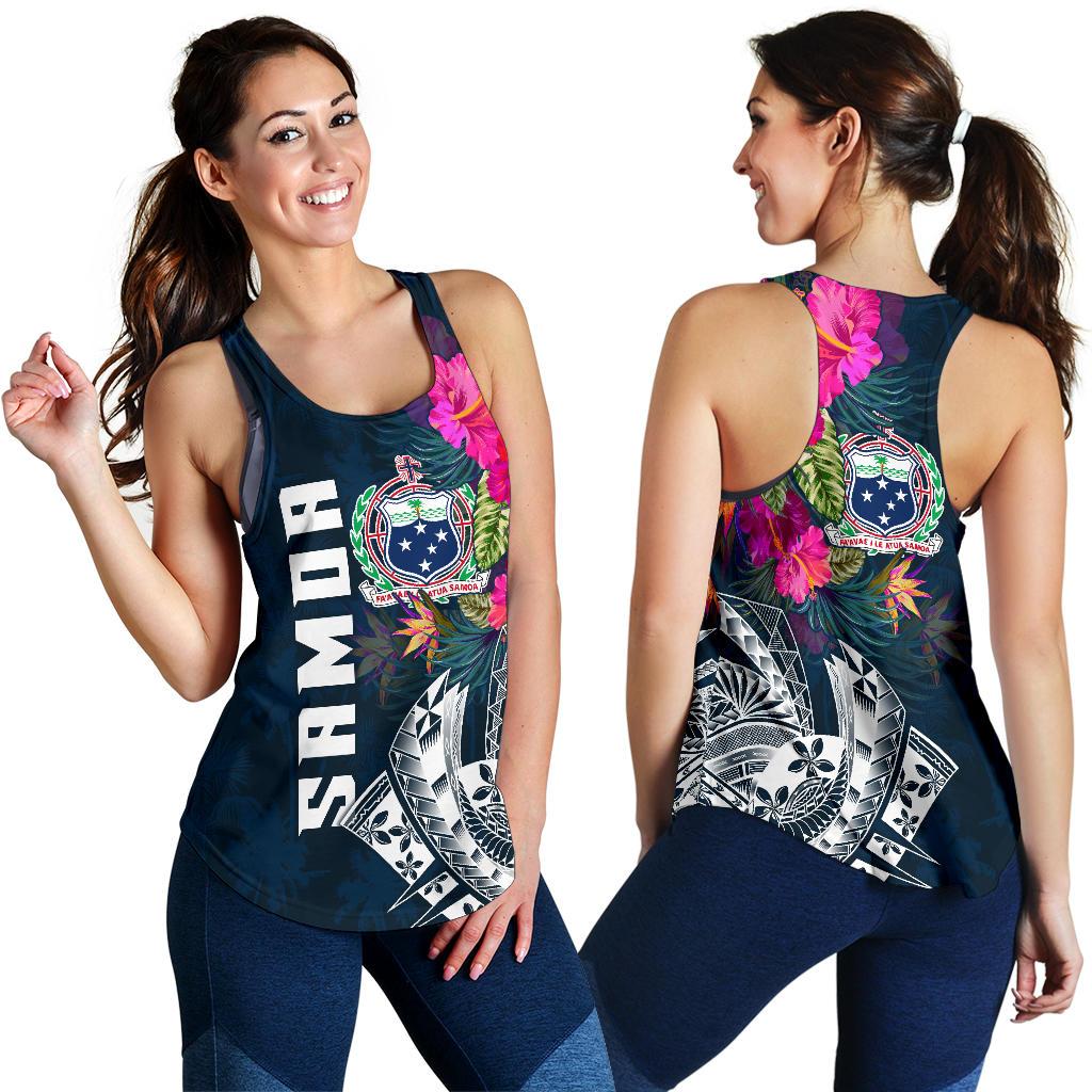 Samoa Women's Racerback Tank - Samoan Summer Vibes - Polynesian Pride