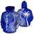 Tahiti Polynesian Hoodie Coconut Tree Blue Unisex Blue - Polynesian Pride