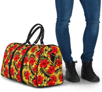 Tropical Flowers And Palm Leaves Hawaii Travel Bag - Polynesian Pride