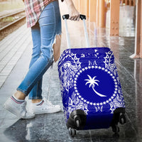 Chuuk Polynesian Luggage Covers Map Blue - Polynesian Pride