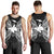 Papua New Guinea Polynesian Men Tank Top Map Black - Polynesian Pride