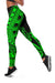 Tahiti Women Leggings Polynesian Pattern Green - Polynesian Pride