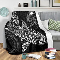 Shark Polynesian Blanket - Polynesian Tattoo Black - Polynesian Pride