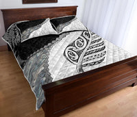 Paua Shell Maori Silver Fern Quilt Bed Set - Polynesian Pride