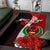 Pohnpei Micronesia Custom Personalised Area Rug - Coat Of Arm With Hibiscus - Polynesian Pride