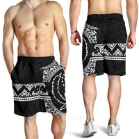 Pohnpei Polynesian All Over Print Men's Short - Black Version - Polynesian Pride