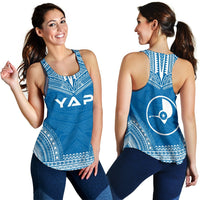Yap Women's Racerback Tank - Polynesian Chief Flag Version - Polynesian Pride