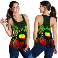 Cook Islands Polynesian Women Tank Top Map Reggae - Polynesian Pride