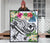 Polynesian Hawaii Kanaka Maoli Premium Quilt - Summer Plumeria (White) - Polynesian Pride
