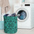 Polynesian Kakau Turtle Turquoise Hawaii Laundry Basket - Polynesian Pride
