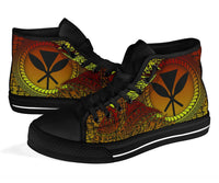 Hawaii High Top Shoes - Polynesian Circle Pattern - Polynesian Pride