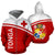 Tonga All Over Zip up Hoodie Polynesian Curve Version Unisex Red - Polynesian Pride