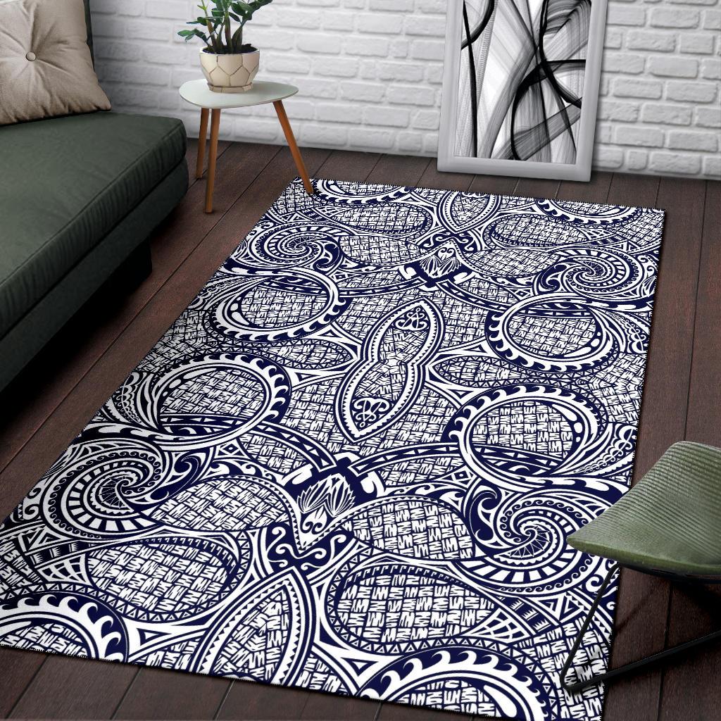 Polynesian Blue Dark Area Rug - Polynesian Pride
