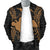 Papua New Guinea Polynesian Men's Bomber Jacket Map Gold - Polynesian Pride