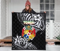 Mate Ma'a Tonga Rugby Premium Quilt Polynesian Unique Vibes - Black - Polynesian Pride