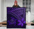 Hawaii Quilt - Hawaii Turtle Plumeria Quilt Purple - Polynesian Pride