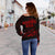 Hawaiian Mauna Kea Polynesian Women's Off Shoulder Sweater - Red - Frida Style - Polynesian Pride