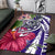 Hawaii Polynesian Turtle Tropical Hibiscus Plumeria Rug - Purple - Polynesian Pride