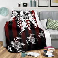 Marshall Islands Premium Blanket - Vertical Stripes Style - Polynesian Pride