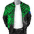 Pohnpei Polynesian Bomber Jacket (Men) - Polynesian Green Turtle - Polynesian Pride