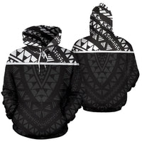Micronesia All Over Hoodie Polynesian Hoodie Style Unisex White - Polynesian Pride