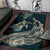Hawaii Tropical Hibiscus Aumakua Rug - Lucas Style - Green Rug - Polynesian Pride