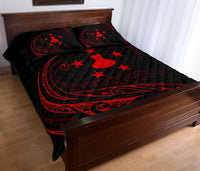 Austral Islands Quilt Bed Set - Red - Frida Style - Polynesian Pride