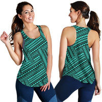 Polynesian Nation Turquoise Women's Racerback Tank Top - Polynesian Pride