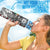 Fiji Hydro Tracking Bottle White - Turtle Plumeria Banana Leaf Crest - Polynesian Pride