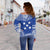 Gambier Islands Polynesian Chief Custom Personalised Women's Off Shoulder Sweater - Flag Version - Polynesian Pride