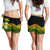 Kanaka Maoli (Hawaiian) Women's Shorts, Polynesian Plumeria Banana Leaves Reggae - Polynesian Pride