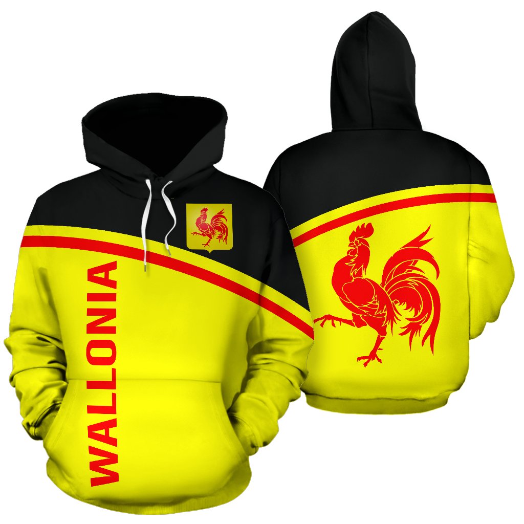 Wallonia All Over Hoodie Curve Style - Polynesian Pride