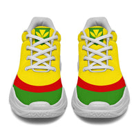 Hawaii Kanaka Maoli Flag Chunky Sneaker Line Style - Polynesian Pride