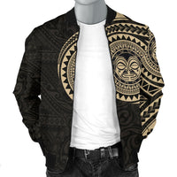 Polynesian Face Tattoo Style Men's Bomber Jacket 2 - Polynesian Pride