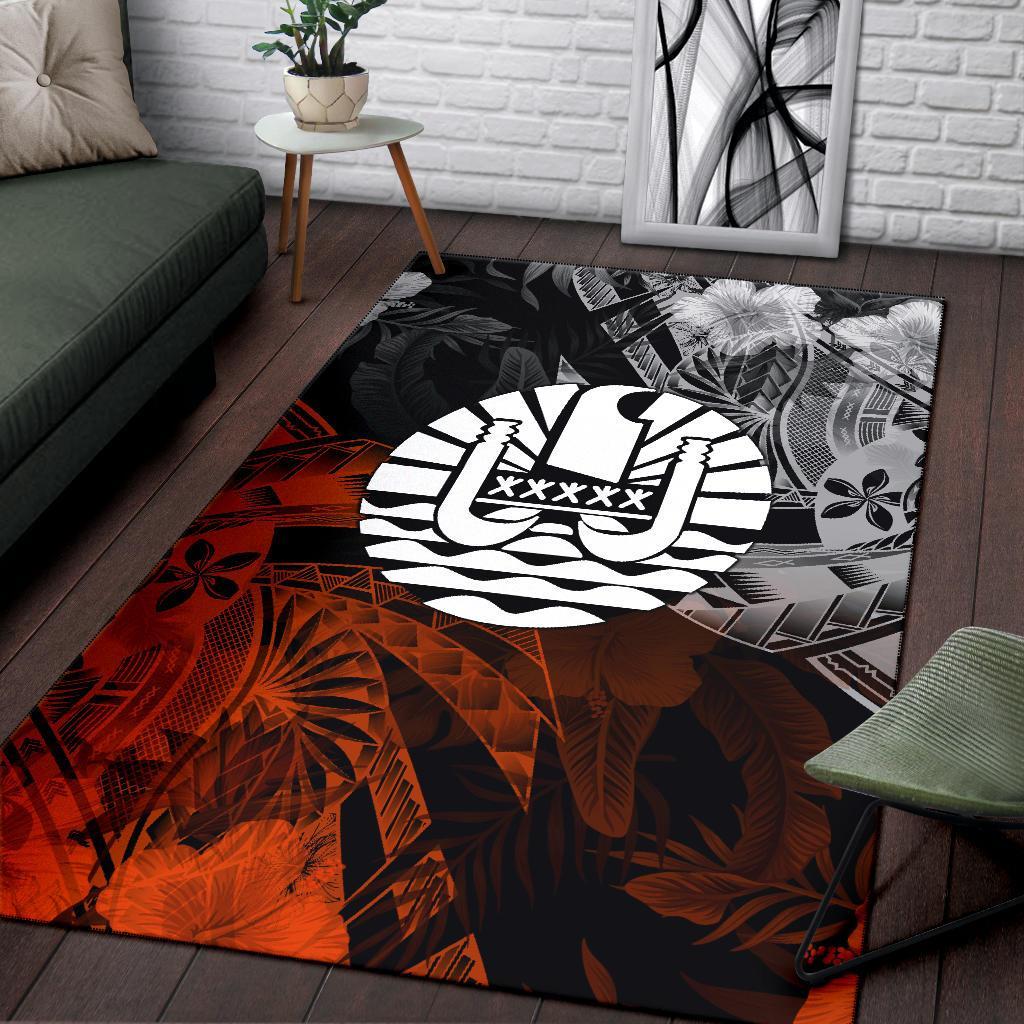 Tahiti Polynesian Area Rug - Vintage Polynesian Turtle - Polynesian Pride