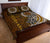 Cook Islands Custom Personalised Quilt Bed Sets - Polynesian Boar Tusk Brown - Polynesian Pride