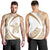 Hawaii Turtle Polynesian Men's Tank Top - Circle Style White - Polynesian Pride