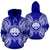 Federated States of Micronesian Polynesian ll Over Hoodie Map Blue Unisex Blue - Polynesian Pride