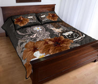 Samoa Quilt Bed Set - Hibiscus Turtle Tribal Brown - Polynesian Pride