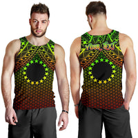 Polynesian Cook Islands Personalised Men's Tank Top - Reggae Vintage Polynesian Patterns - Polynesian Pride