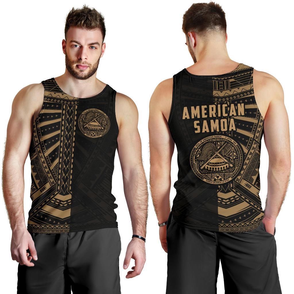 American Samoa Men'S Tank Top - Half Style - Polynesian Pride