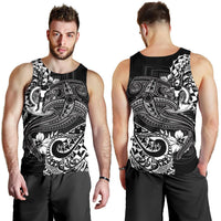 Vanuatu Polynesian Men's Tank Top - White Shark Polynesian Tattoo - Polynesian Pride