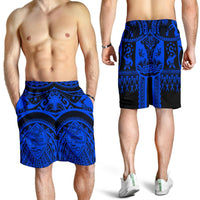 Polynesian Shorts Men - Guam Flag, Seal with Maui Moana Tattoo - Polynesian Pride
