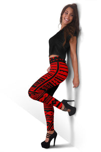 Hawaii Polynesian Leggings Red - Fashion - AH - Polynesian Pride
