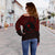 Chuuk Women's Off Shoulder Sweater - Red Version - Polynesian Pride